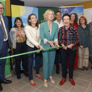 Cutting the ribbon to launch our new Haymarket Centre