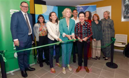 Cutting the ribbon to launch our new Haymarket Centre